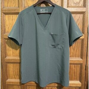 FIGS Technical Collection Catarina Scrub XXL Spruce Green Chest Pocket V-Neck